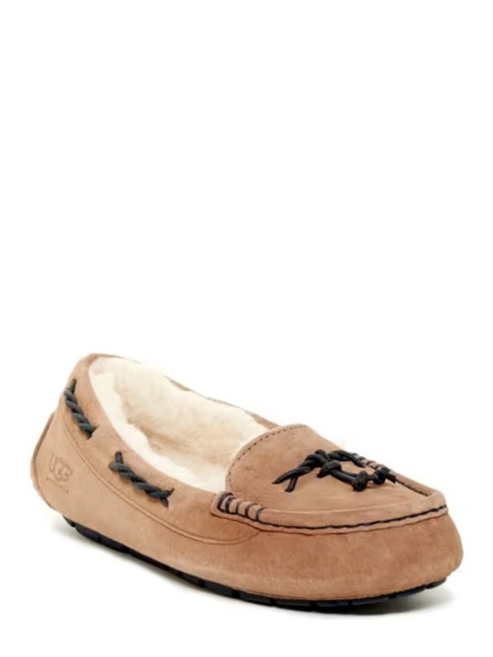 UGG Women's Chestnut/Tan Suede Moccasin Slipper loafer size 8